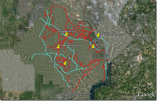 DC Bike Routes View