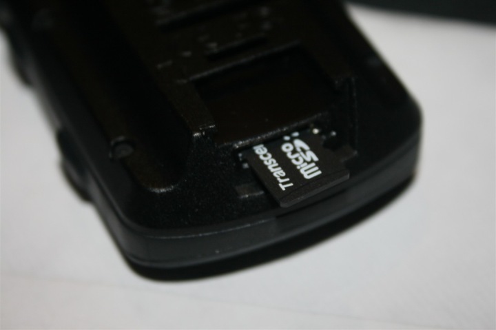 Garmin Edge 705 MicroSD Slot & Card