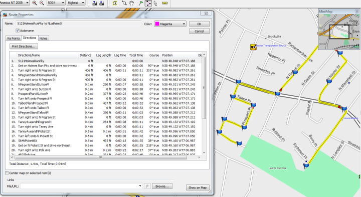 Garmin Edge 705 Route Planning