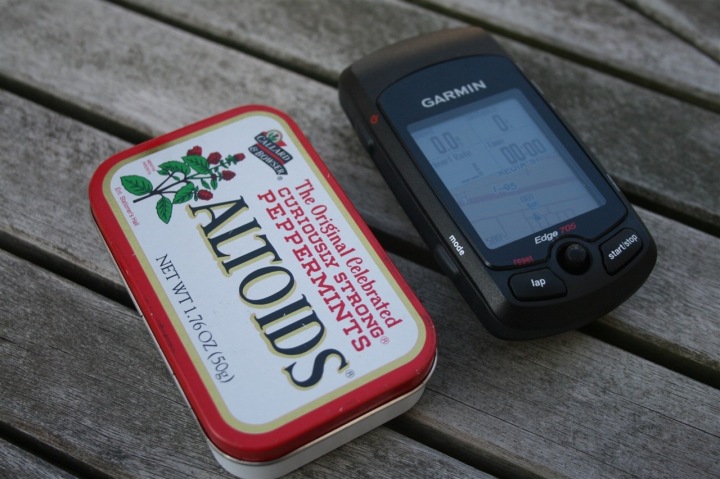 Garmin Edge 705 Size