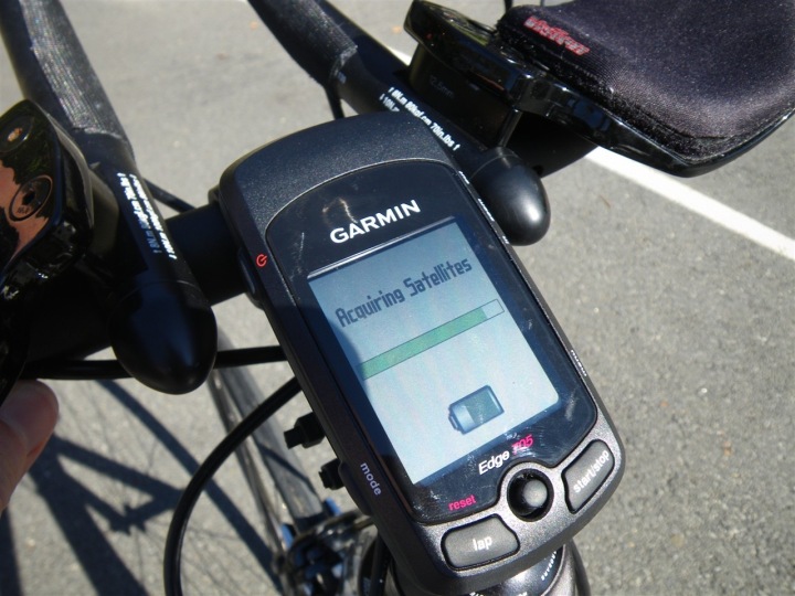 Garmin Satellite Reception Screen