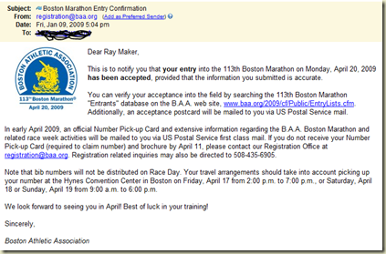 Boston Marathon…registration Complete | DC Rainmaker