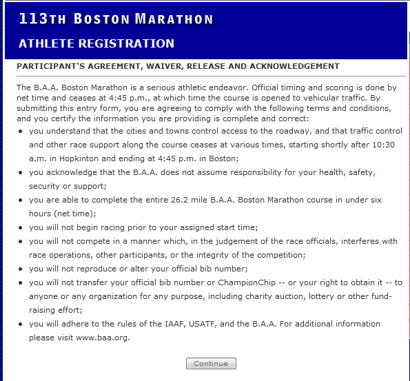 Boston Marathon…registration complete DC Rainmaker