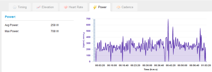 Garmin 310XT Power Data on Garmin Connect