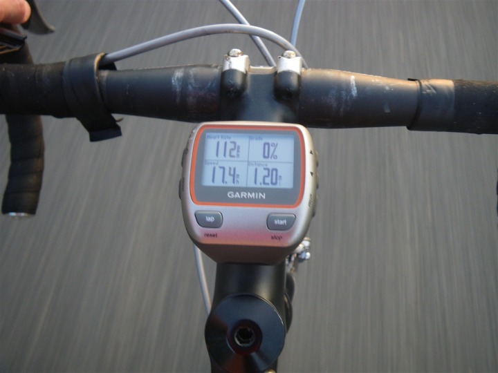 Garmin 310XT Quick Release Kit Installed on Bike riding