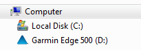 Edge 500 USB Windows Drive