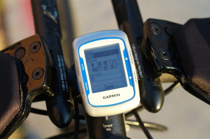 garmin edge 500 save ride