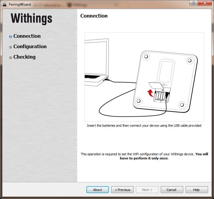 Withings WiFi Setup Application Configuration