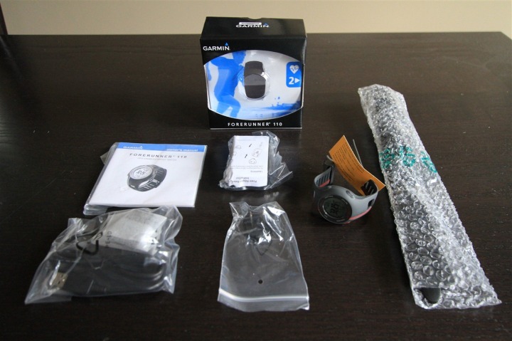 Garmin FR110 Unpacked Box Shot