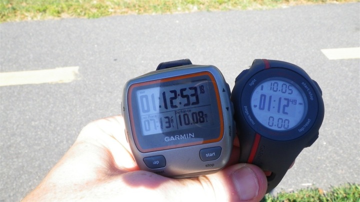 Garmin FR110 and 310XT Run Comparison