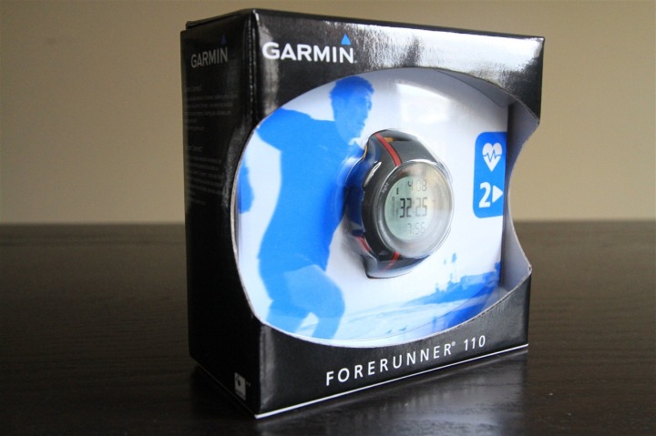 Garmin FR110 Outside Box Shot