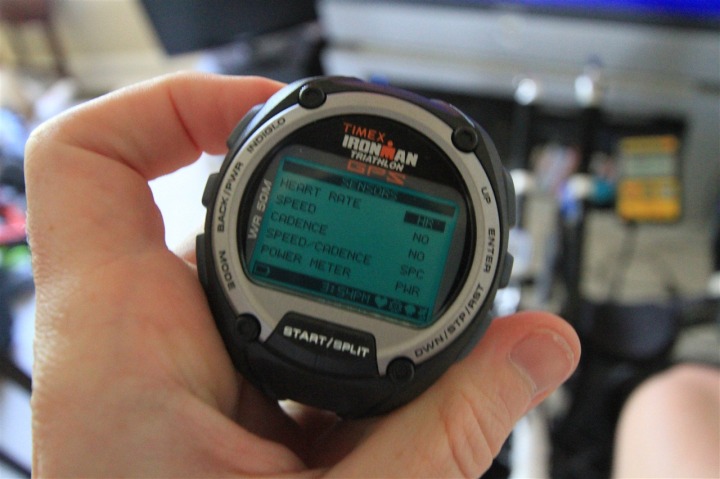 Ironman watch with heart rate outlet monitor