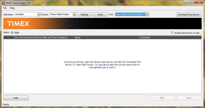 Timex Global Trainer Device Agent
