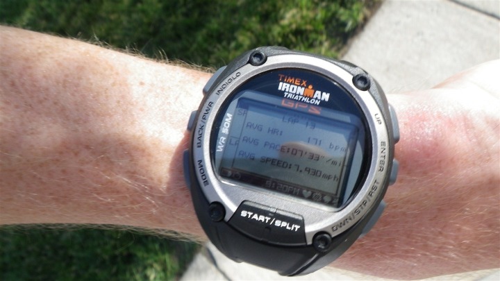 Timex Global Trainer Lap Summary