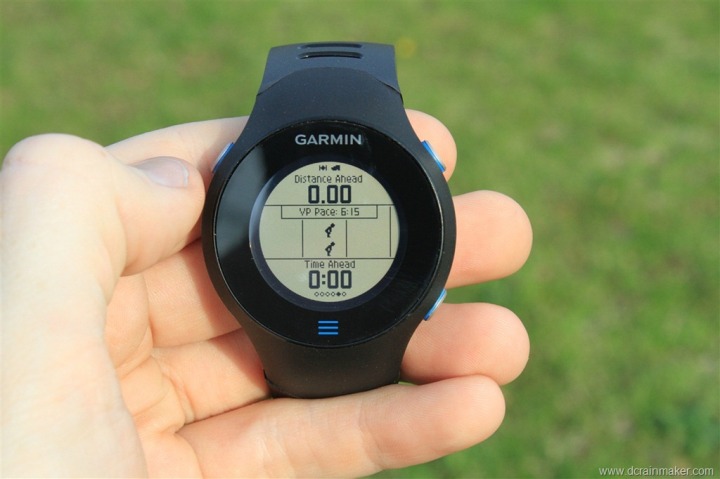 garmin virtual pacer forerunner 35