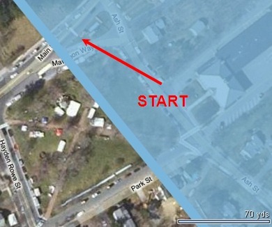 Boston Marathon Start Line Satellite