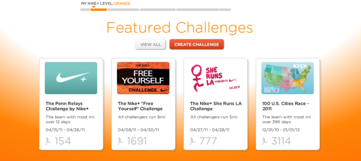 Nike+ GPS Website Challenges