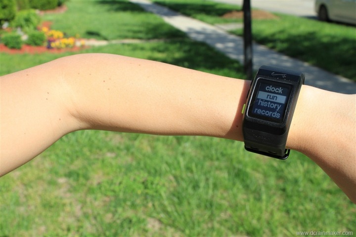 Nike+ GPS Sportwatch on Small Female Wrist