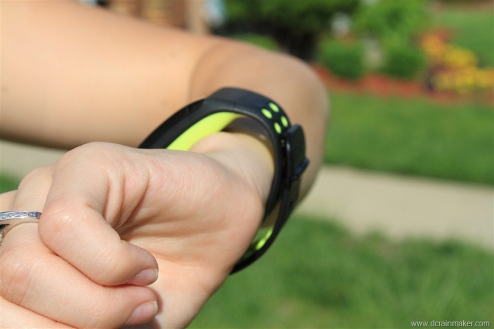 Nike+ GPS Sportwatch on Small Female Wrist