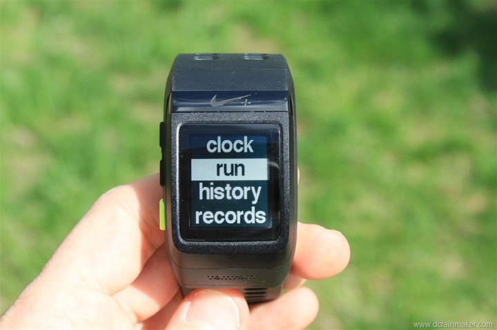 Nike+ GPS Sportwatch Start Run