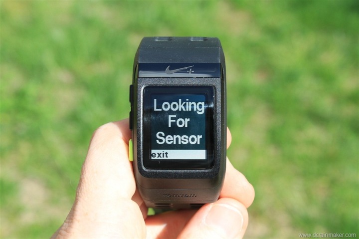 Nike+ GPS Sportwatch Looking for Sensor