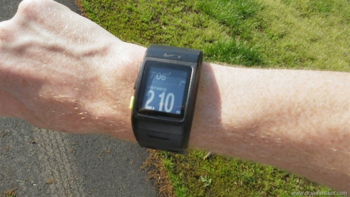 Nike+ GPS Sportwatch while running