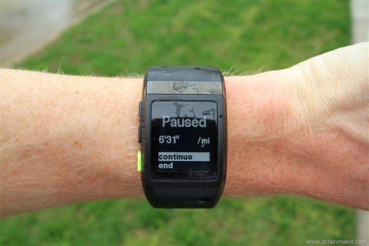 Nike+ GPS Sportwatch Paused