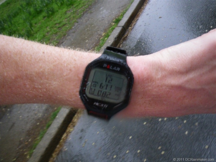 Polar RCX5 in wet run