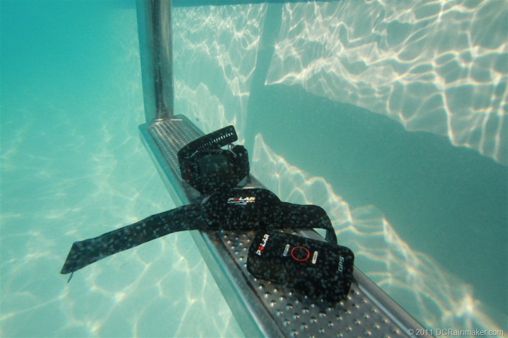 Polar RCX5 Gear underwater, waterproofing