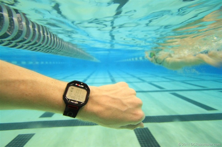 Polar RCX5 Swimming with HR