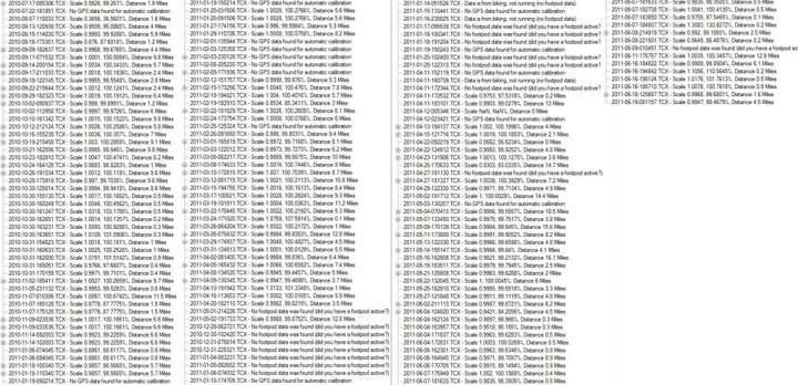 FootPodCalibrationData