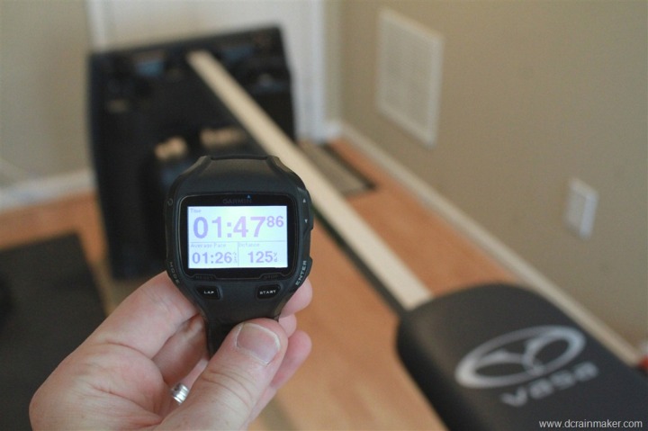 Garmin FR910XT with indoor swimming trainer