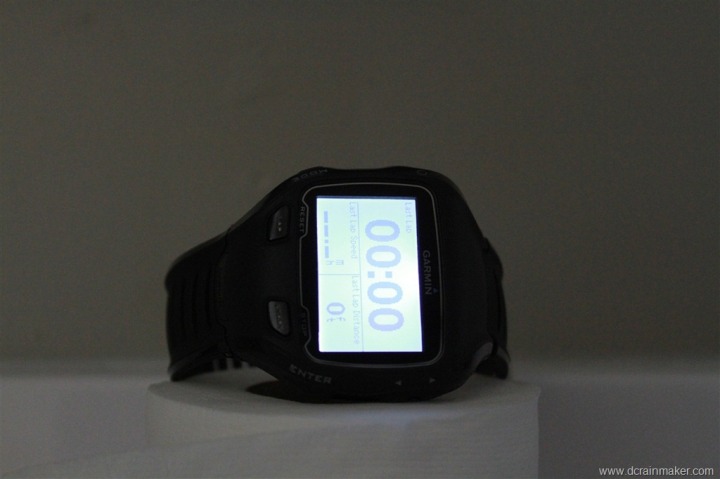 Garmin FR910XT Backlight in dark room