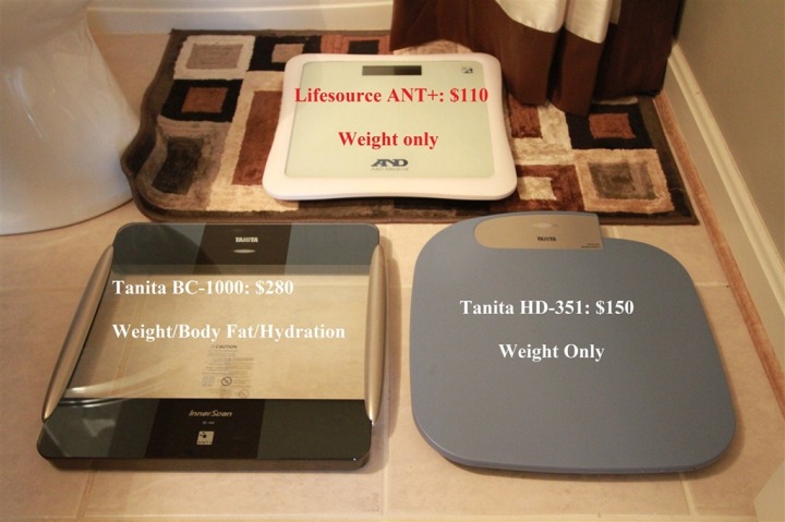 Tanita BC-1000, Lifesource Scale, Tanita HD-351 ANT+ Scales with FR910XT