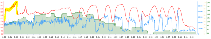 Training Peaks HR Graph - Garmin Device