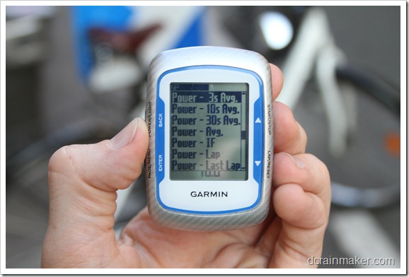 garmin edge 500 power meter