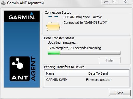 garmin ant agent wont connect with my garmin 920