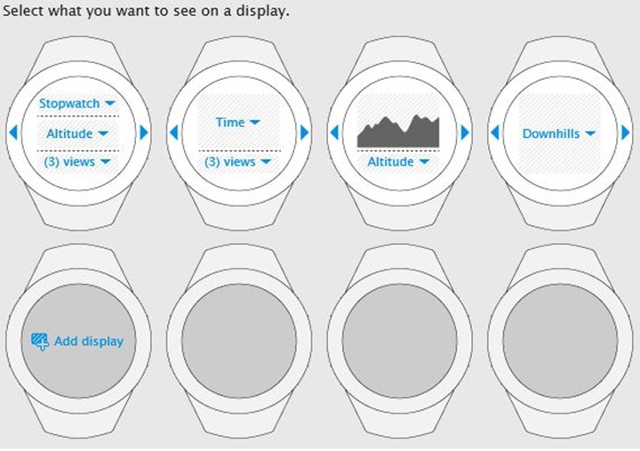 Suunto Ambit Downhills App customizing Alpine Skiing Display