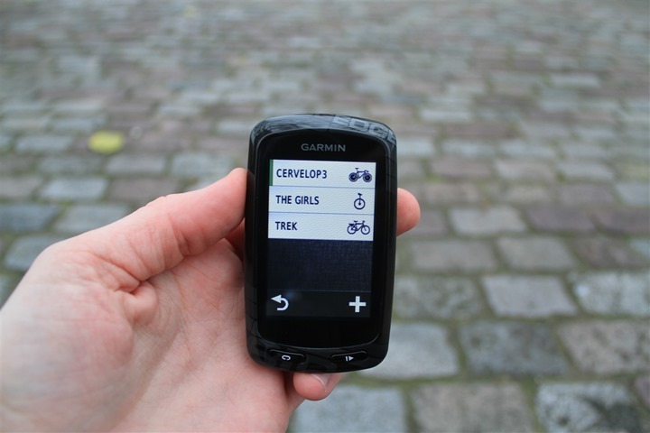 Garmin edge 810 store power meter