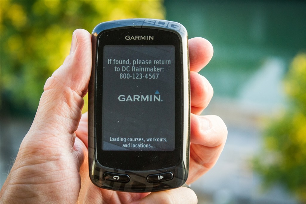 rive ned Generator stavelse Tip of the day: How to display your name and phone number on your Garmin  Edge | DC Rainmaker