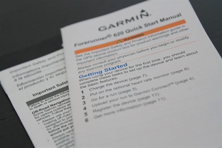 Garmin FR620 Instructions