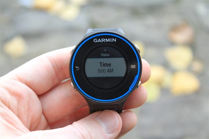 Garmin FR620 Time Alerts