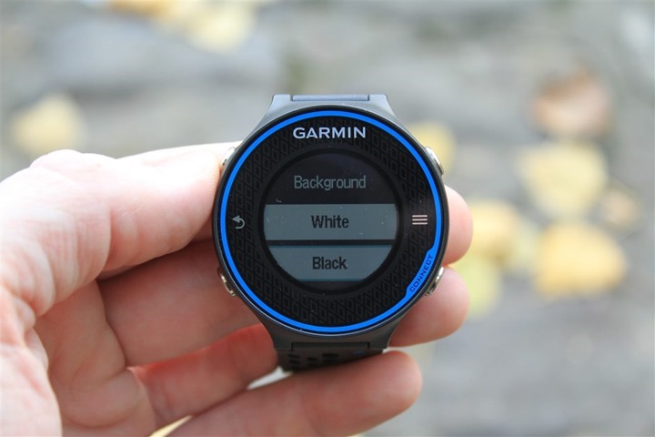 Garmin FR620 Display Invert