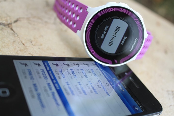 Garmin forerunner sale 220 bluetooth