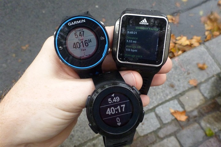 Garmin FR620 Accuracy Comparison