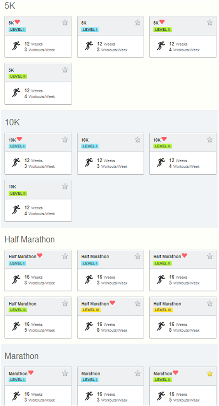 Garmin Connect Training Plans