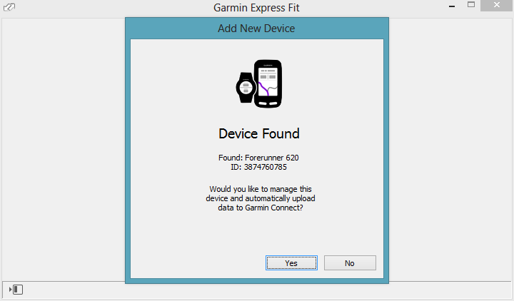 Garmin FIT Express with Garmin FR620