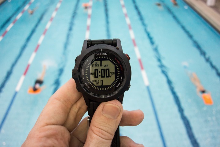 Garmin Fenix2 Pool Swimming Data Fields