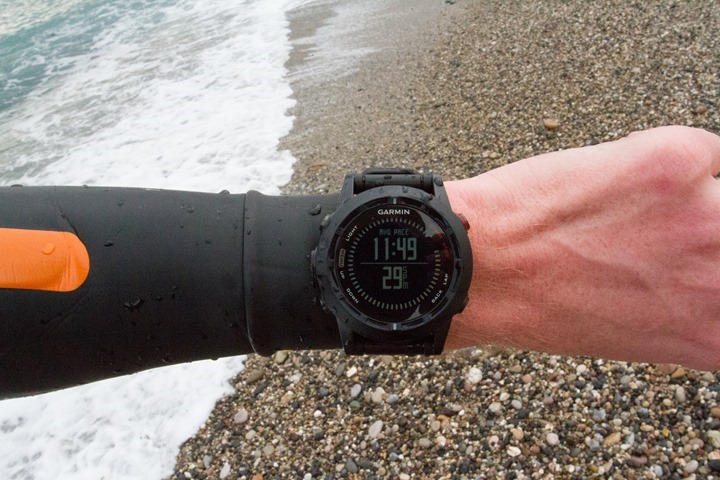 Garmin Fenix2 Openwater Finish Swim