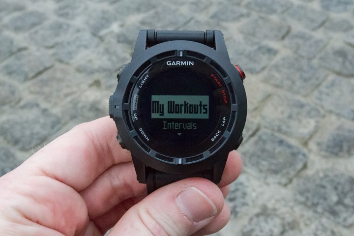 Garmin Fenix2 Workout Creation